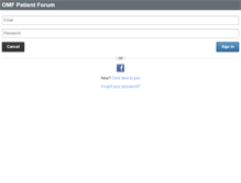 Tablet Screenshot of forum.ocularmelanoma.org